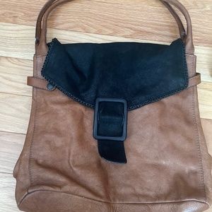 NWOT Adrian Bross genuine leather shoulder bag